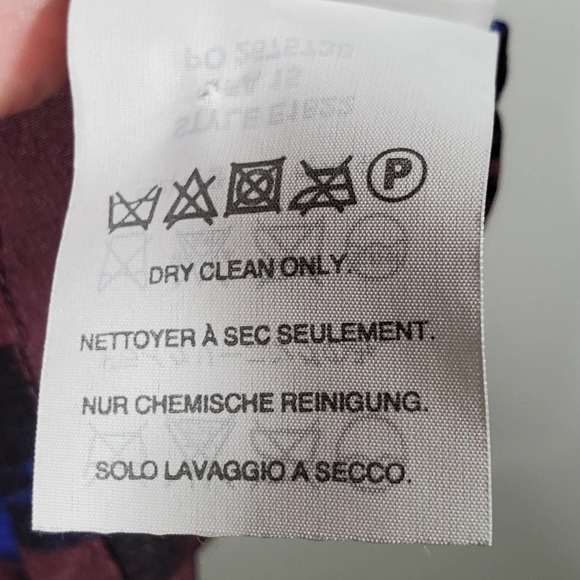 J. Crew Sleeveless V-Neck Leopard Print Blouse Burgundy Blue Size 00 - Picture 8 of 10